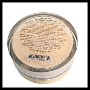 BELLAPIERRE Banana Setting Powder Original LIGHT BSP001 0.14 oz / 4g  Full Size